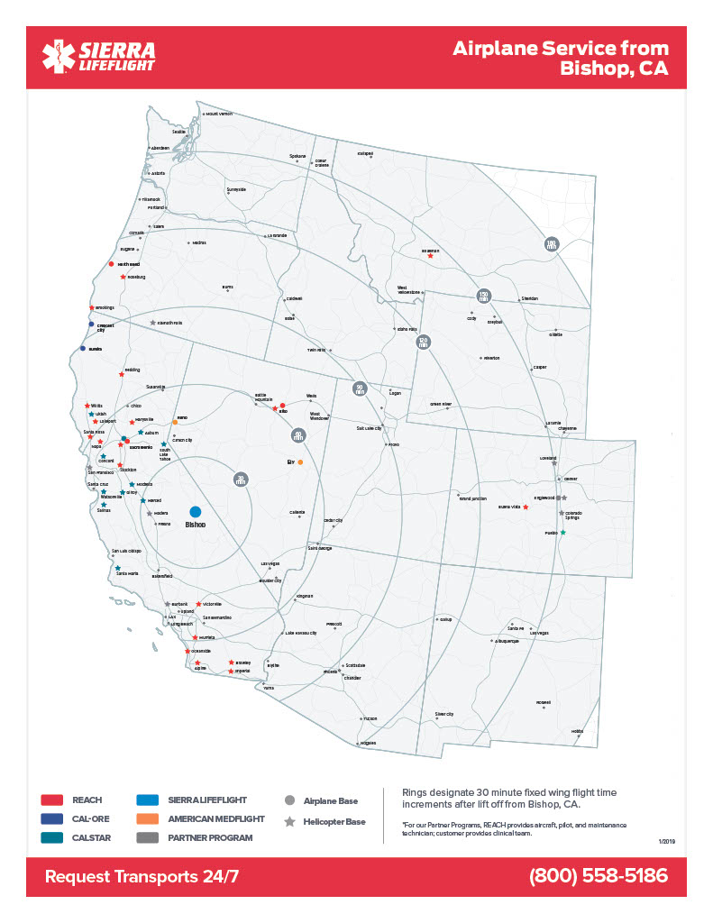 >Sierra Lifeflight Areas Served